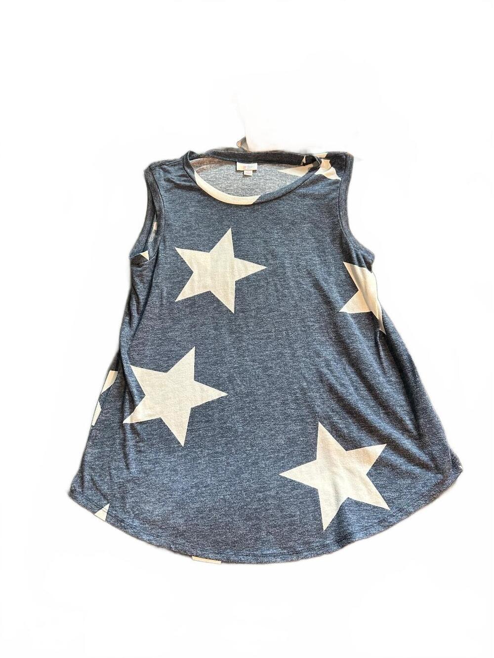 LuLaRoe Medium Sleeveless Star Print Top